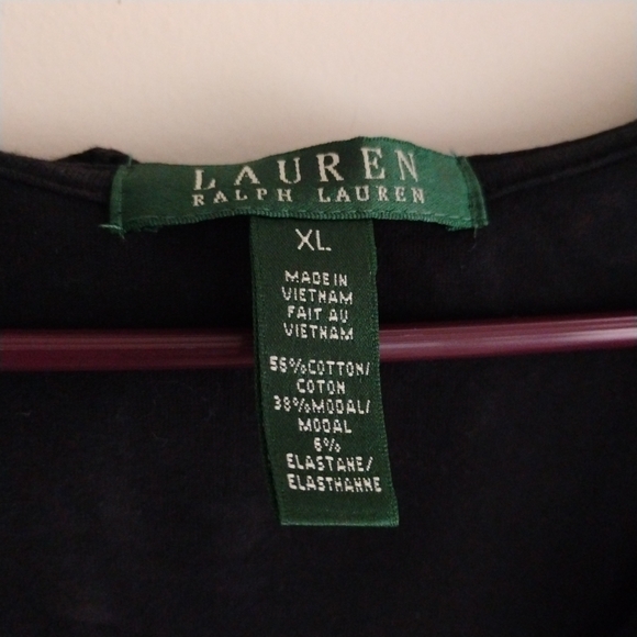 Lauren Ralph LRL Eyelet Lace Ruffle Black Midi Dress Preppy Coffee Brunch Date - Picture 2 of 16